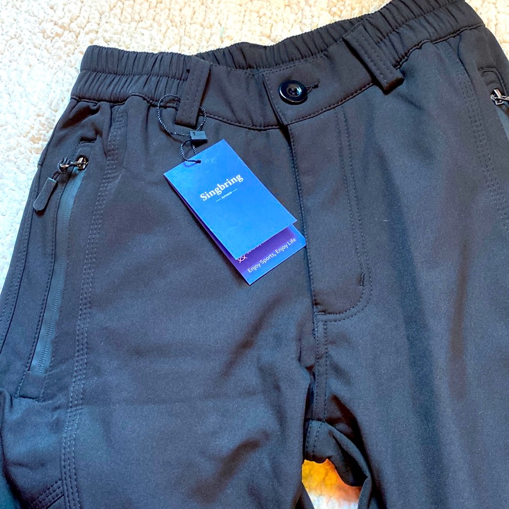 Fleece lined waterproof winter pants